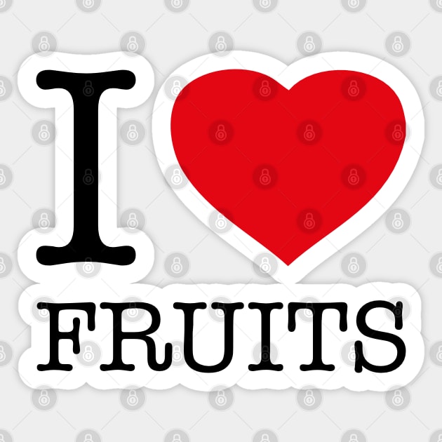 I LOVE FRUITS Sticker by eyesblau